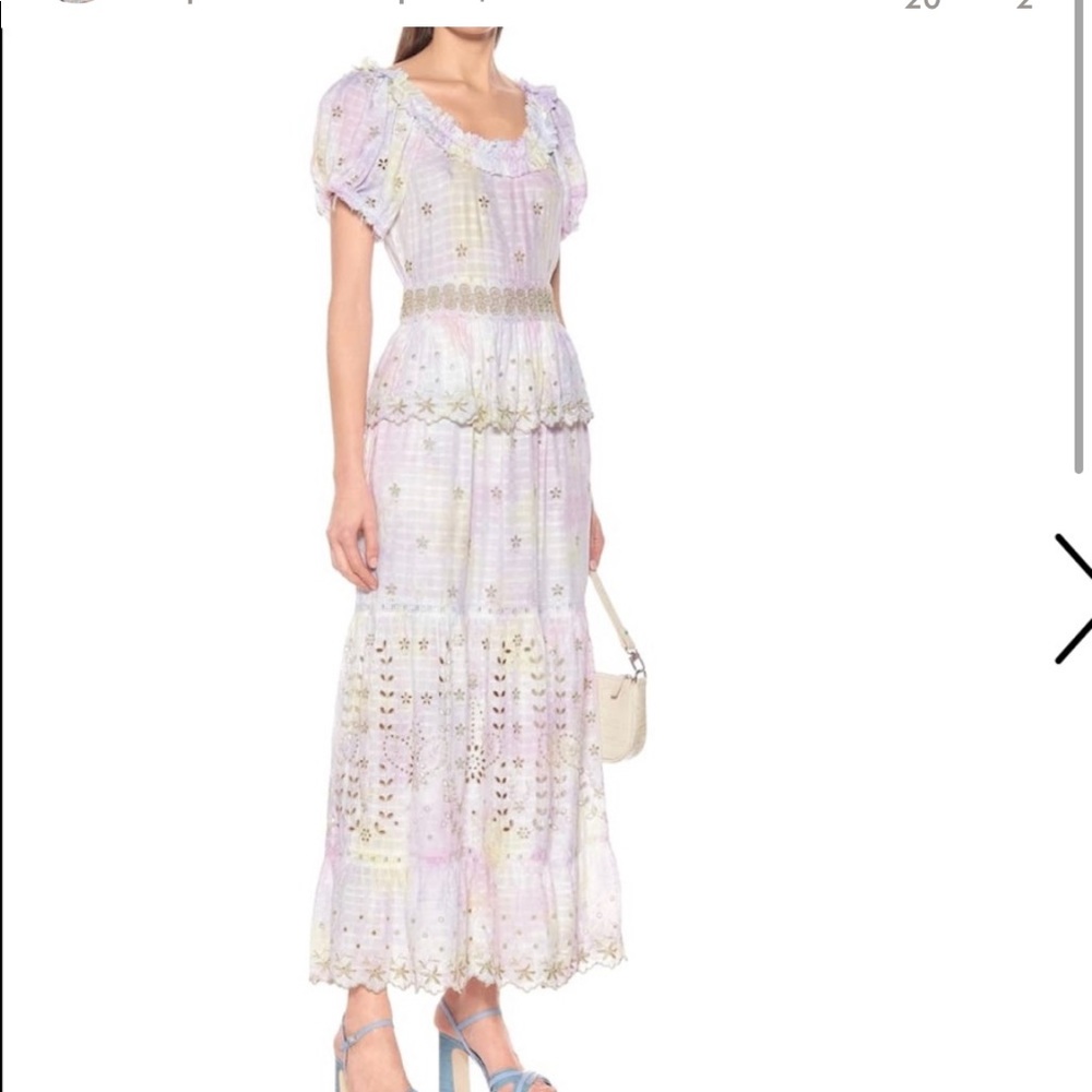 Love Shack Fancy Dress- Kennedy Off Shoulder Dress